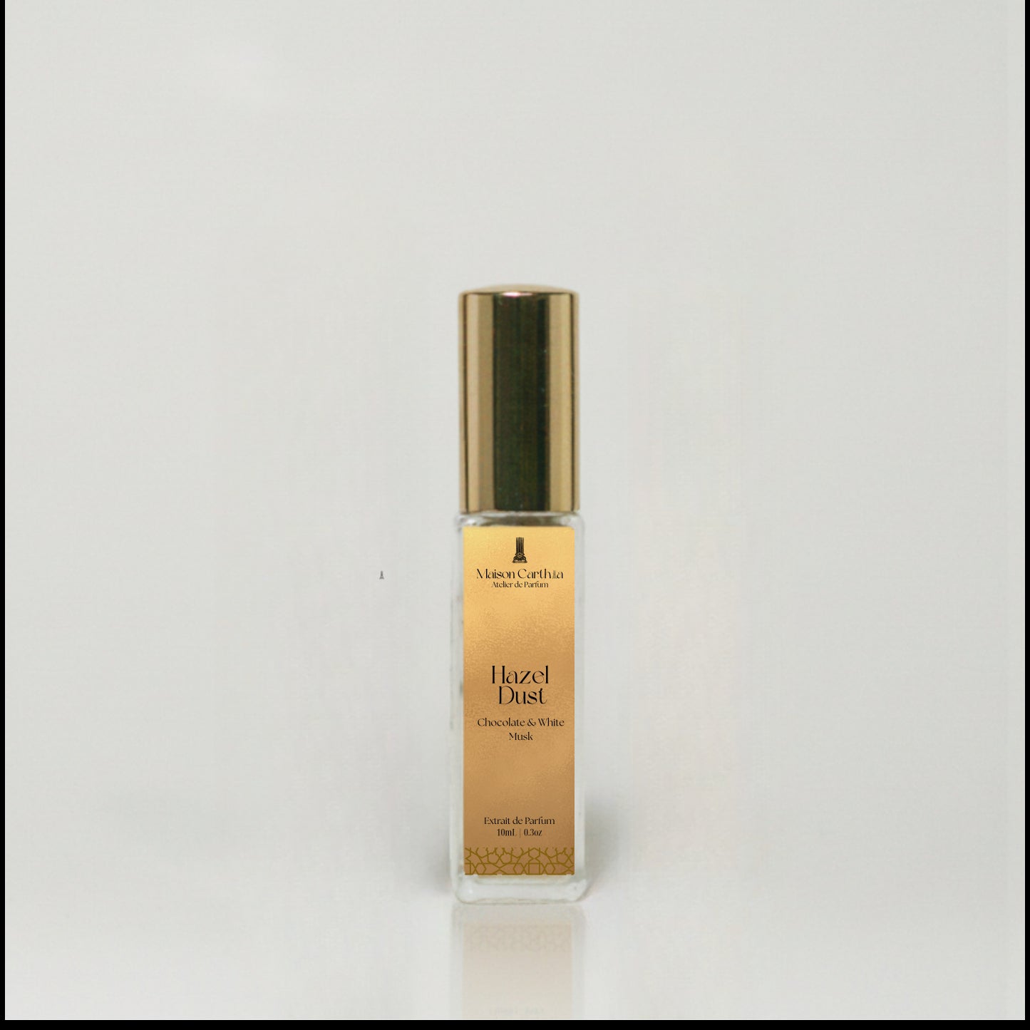 Hazel Dust extrait de parfum travel-size bottle by Maison Carthia