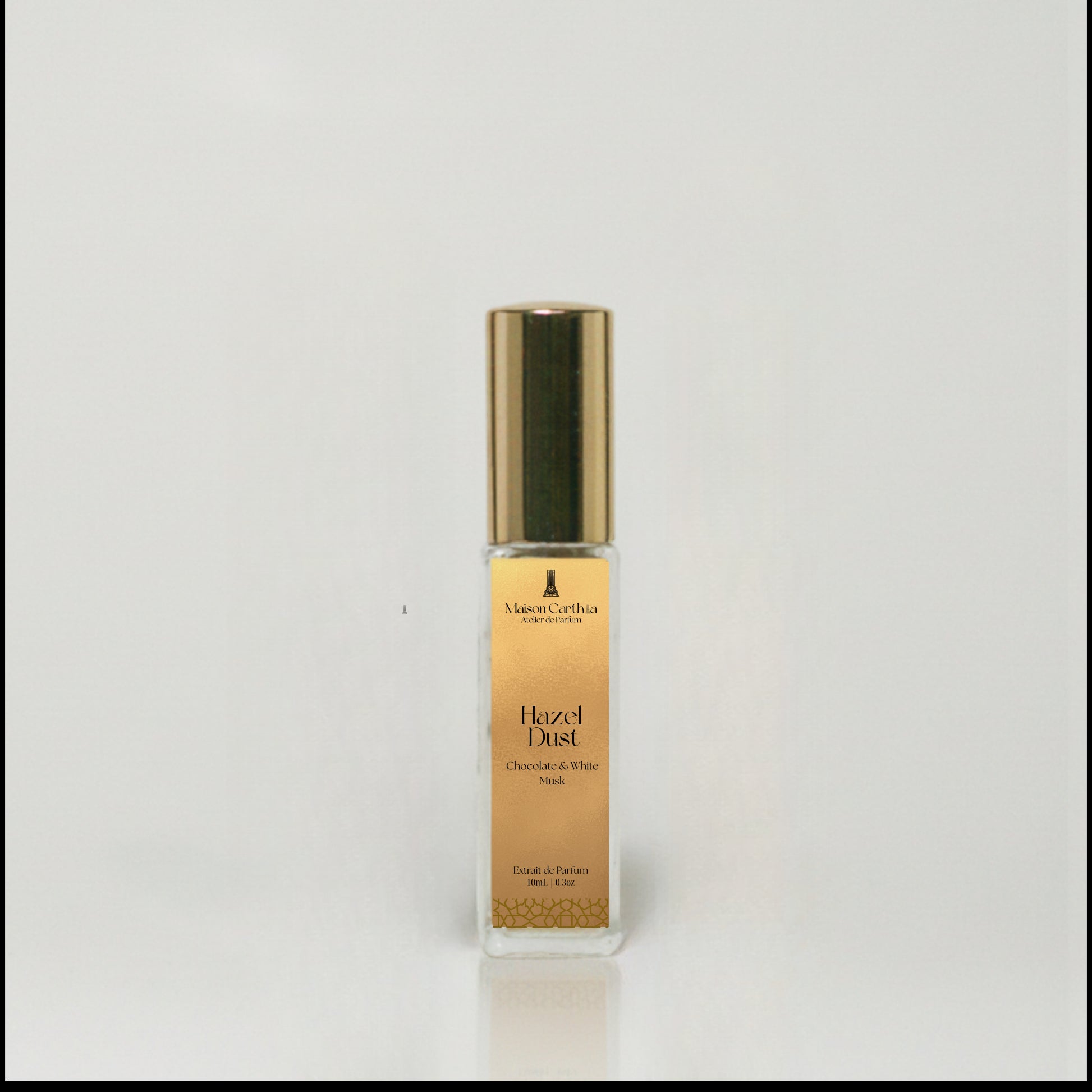 Hazel Dust extrait de parfum travel-size bottle by Maison Carthia