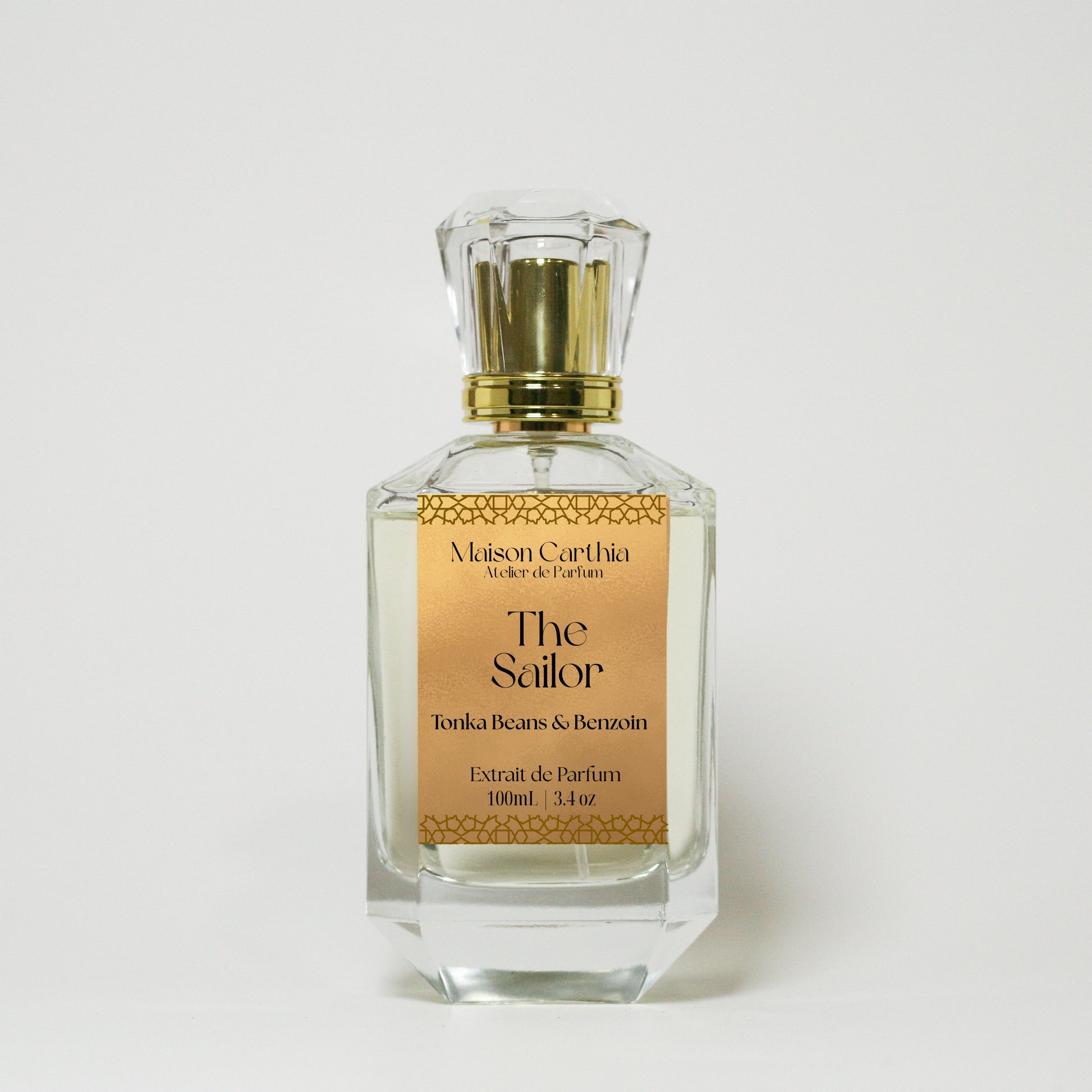 The Sailor extrait de parfum 100 ml bottle, detail, by Maison Carthia
